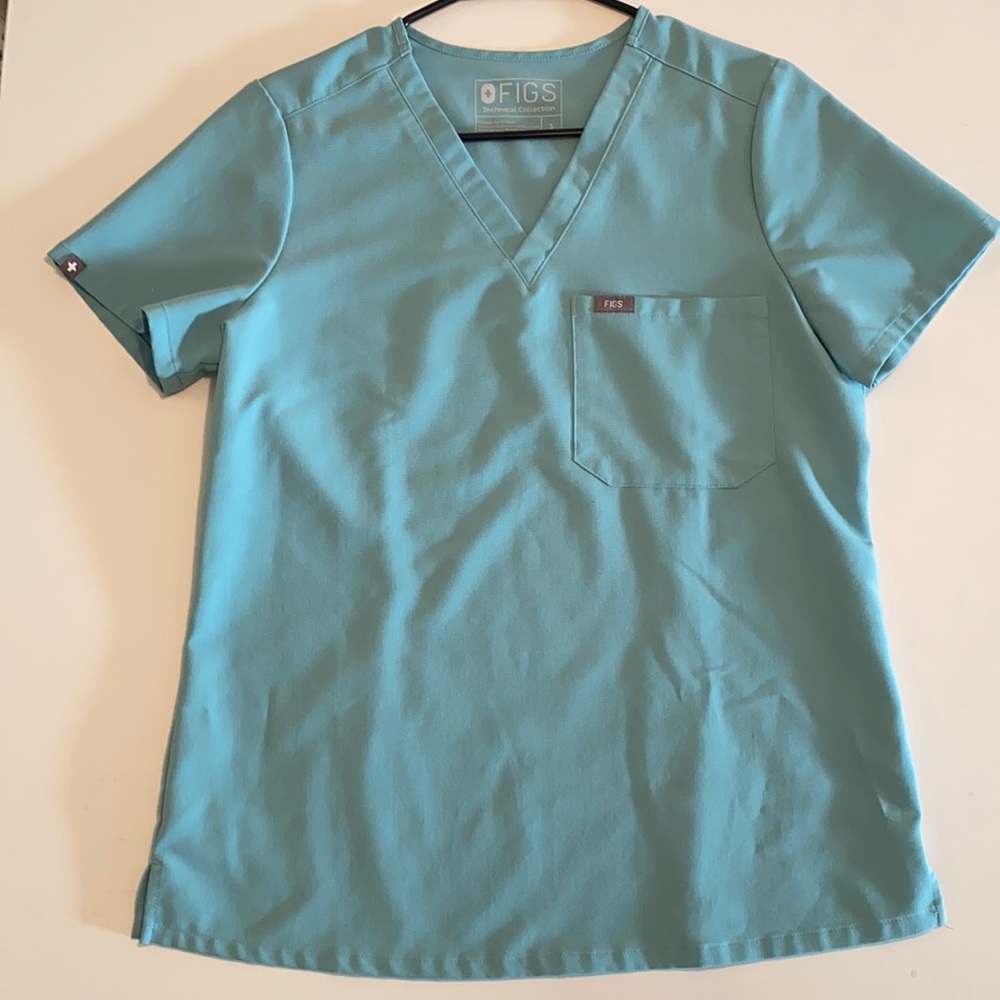 FIGS Limited Edition Sea Glass Catarina Top Small